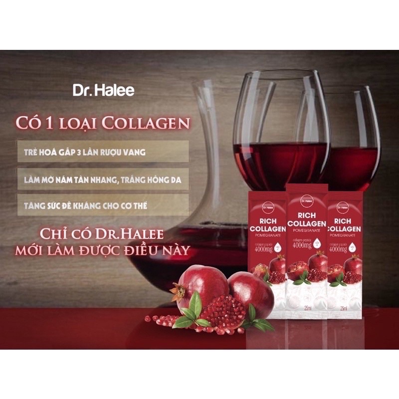 Mỹ phẩm Halee - Collagen Lựu DrHalee
